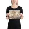 Landscape with Bridge - Anonymous, Italian, 17th century - 17th century - Photo Paper Poster Museum quality 7739850