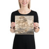 Landscape with Bridge - Anonymous, Italian, 17th century - 17th century - Photo Paper Poster Museum quality 7739850