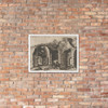 Ruins with Arched Vaults, from the series Roman Ruins and Buildings - Johannes van Doetecum I - 1562 - Matte Paper Framed Poster Museum quality 7739056
