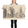 Eight Beggars - Wenceslaus Hollar - 1630 - Photo Paper Framed Poster Museum quality 7739976