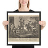 Hudibras Triumphant (Plate 4: Illustrations to Samuel Butler's Hudibras) - William Hogarth - 1725–30 (?) - Matte Paper Framed Poster Museum quality 7747311