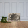 Barrel Vault with Coffering from the series Roman Ruins and Buildings - Johannes van Doetecum I - 1562 - Photo Paper Framed Poster Museum quality 7739454