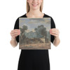 Park Landscape with Strolling Figures - Anonymous, French, 19th century - 19th century - Paper Poster Museum quality 7746322