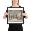 Employment Bureau - Abraham Bosse - ca. 1633 - Matte Paper Framed Poster Museum quality 7739553