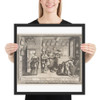 Employment Bureau - Abraham Bosse - ca. 1633 - Matte Paper Framed Poster Museum quality 7739553