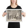 Employment Bureau - Abraham Bosse - ca. 1633 - Matte Paper Framed Poster Museum quality 7739553