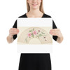 Fan Design with Flower Motifs - Anonymous, French, 19th century - 19th century - Paper Poster Museum quality 7725236