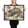 Four boys, a young satyr, and a goat (copy in reverse) - Wenceslaus Hollar - 17th century (?) - Matte Paper Framed Poster Museum quality 7741994