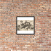 Four boys, a young satyr, and a goat (copy in reverse) - Wenceslaus Hollar - 17th century (?) - Matte Paper Framed Poster Museum quality 7741994
