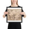 Landscape with Herdsman - Anonymous, Italian, Roman-Bolognese, 17th century - 17th century - Matte Paper Framed Poster Museum quality 7746214