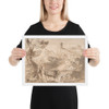 Landscape with Herdsman - Anonymous, Italian, Roman-Bolognese, 17th century - 17th century - Matte Paper Framed Poster Museum quality 7746214
