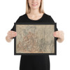 The Arming of Bellona - Laurent Hubert - 18th century - Photo Paper Framed Poster Museum quality 7747191