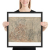The Arming of Bellona - Laurent Hubert - 18th century - Photo Paper Framed Poster Museum quality 7747191