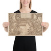 Alternate Designs for a Cove Decoration - Anonymous, Italian, Roman-Bolognese, 17th century - 17th century - Photo Paper Poster Museum quality 7745906