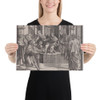 The Blinding of Elymas - Agostino Veneziano (Agostino dei Musi) - dated 1516 - Photo Paper Poster Museum quality 7745152