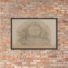 Ornamental Design - Anonymous, French, 18th century - 18th century - Matte Paper Framed Poster Museum quality 7743629