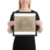 Ornamental Design - Anonymous, French, 18th century - 18th century - Matte Paper Framed Poster Museum quality 7743629