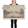 View of the Palace from the Lawn at Kew - Joshua Kirby - 1763 - Photo Paper Poster Museum quality 7739901