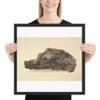 Study of a Rock - Anonymous, British, early 19th century - early 19th century - Photo Paper Framed Poster Museum quality 7744311