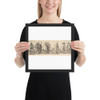 Eight Beggars - Wenceslaus Hollar - 1630 - Matte Paper Framed Poster Museum quality 7739954