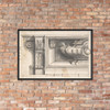 Design for a Sarcophagus or an Urn in a Niche - Anonymous, Italian, Piedmontese, 18th century - 1700–1780 - Matte Paper Framed Poster Museum quality 7745612