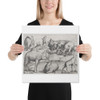 Speculum Romanae Magnificentiae: Wild Animals, from antique wall paintings, plate 3 - Anonymous, Italian, mid-16th century - 1547 - Canvas Museum quality 7719750