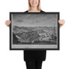A View of the Taking of Quebec, September 13, 1759 - Bowles & Carver - ca. 1760 - Matte Paper Framed Poster Museum quality 7725219