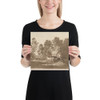 Wooded Landscape with Herdsmen and Cows - Thomas Gainsborough - August 1, 1797 - Paper Poster Museum quality 7742466