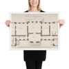 Ground Plan for a Palace - Degana - n.d. - Matte Paper Framed Poster Museum quality 7743808