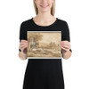 Seated Girl in a Landscape - Francesco Zuccarelli - 1702–88 - Photo Paper Poster Museum quality 7743858