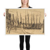 Billingsgate - James McNeill Whistler - 1859 - Matte Paper Framed Poster Museum quality 7741749