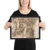 Design for an Overdoor Decoration (?) (recto);  Part of a Doorway (verso) - Anonymous, Italian, Bolognese, 18th century - 1740–60 - Photo Paper Framed Poster Museum quality 7744335