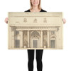 Elevation for a Portico of Doric Order - Anonymous, Italian, 18th or early 19th century - late 18th–early 19th century - Photo Paper Poster Museum quality 7723376