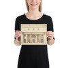 Elevation for a Portico of Doric Order - Anonymous, Italian, 18th or early 19th century - late 18th–early 19th century - Photo Paper Poster Museum quality 7723376