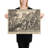 Hudibras Vanquish'd and Protected by Trulla (Plate 5: Illustrations to Samuel Butler's Hudibras) - William Hogarth - 1725–30 (?) - Photo Paper Poster Museum quality 7747293