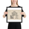 Portal of the Hôtel d'Uzès by Ledoux - Anonymous, French, 18th century - 18th century - Photo Paper Framed Poster Museum quality 7743666