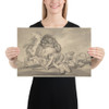 Lions Attacking Two Men and a Horse - James Ward - 1801–59 - Paper Poster Museum quality 7724063
