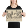 Peasant Couples Dancing - Johann Theodor de Bry - 1580–1600 - Paper Poster Museum quality 7742354