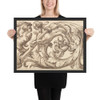 Horizontal Panel Design with Two Hybrid Creatures Interspersed between Acanthus Rinceaux - Anonymous, Italian, Venetian, 17th century - 17th century (first half) - Photo Paper Framed Poster Museum quality 7723863