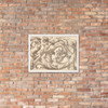 Horizontal Panel Design with Two Hybrid Creatures Interspersed between Acanthus Rinceaux - Anonymous, Italian, Venetian, 17th century - 17th century (first half) - Photo Paper Framed Poster Museum quality 7723863