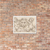 Design for a Lion's Head flanked by Satyrs - Giovanni Battista Foggini - 1652–1725 - Matte Paper Framed Poster Museum quality 7737901