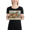 Tiger, from the Animals of the World series (T180), issued by Abdul Cigarettes - Abdul Cigarettes - 1881 - Photo Paper Poster Museum quality 7741518