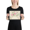 Fan Design with Flower Motifs - Anonymous, French, 19th century - 19th century - Photo Paper Framed Poster Museum quality 7725277