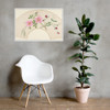 Fan Design with Flower Motifs - Anonymous, French, 19th century - 19th century - Photo Paper Framed Poster Museum quality 7725277