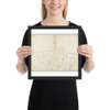 Unidentified palace, plan (recto) blank (verso) - Anonymous, French, 16th century - early to mid-16th century - Photo Paper Framed Poster Museum quality 7740708