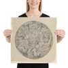 The Seven Virtues in a Roundel, with Faith at the Center - Jan Collaert I - mid-16th century - Paper Poster Museum quality 7744960