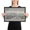 Attack on Fort Constitution, October 7, 1777 - Johann Martin Will - Matte Paper Framed Poster Museum quality 7738366