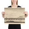 Prague - Wenceslaus Hollar - 1652–77 - Paper Poster Museum quality 7740061