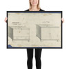 Clothes Chest and Clothes Press, from Chippendale Drawings, Vol. II - Thomas Chippendale - 1754 - Photo Paper Framed Poster Museum quality 7724756
