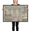 Design for a Court Theatre - Anonymous, French, 18th century - 18th century - Matte Paper Framed Poster Museum quality 7724318